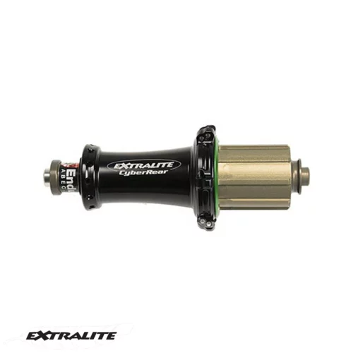 An Image showing a Black Extralite SP front bicycle hub