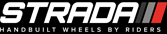 Small Strada Wheels Ltd Logo on a black background