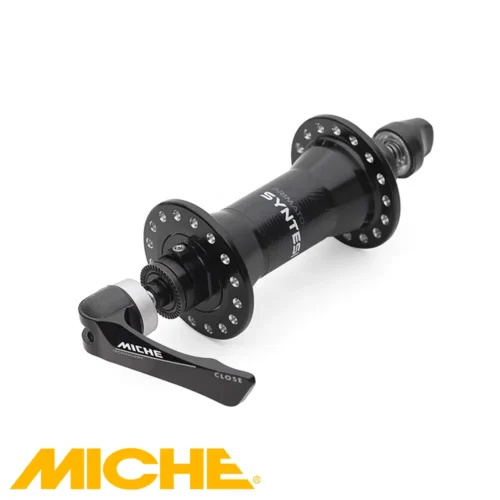 A picture of the latest Miche Primato Syntesi bicycle front hub in Black